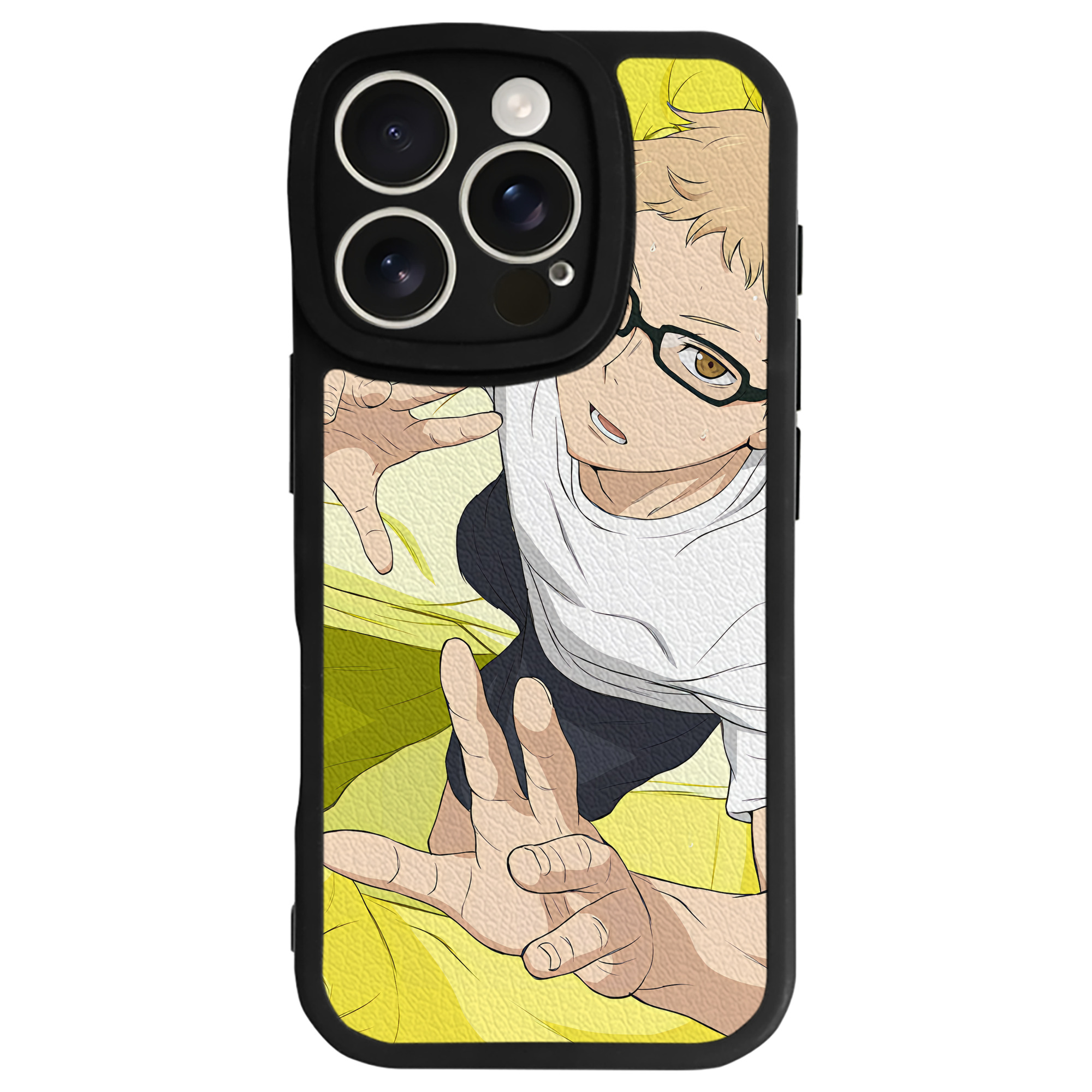（画像用） ハイキュー!! Haikyu!! 【iPhone 16シリーズ対応】シリコンスマホケース（レザー調） 材質：シリコン